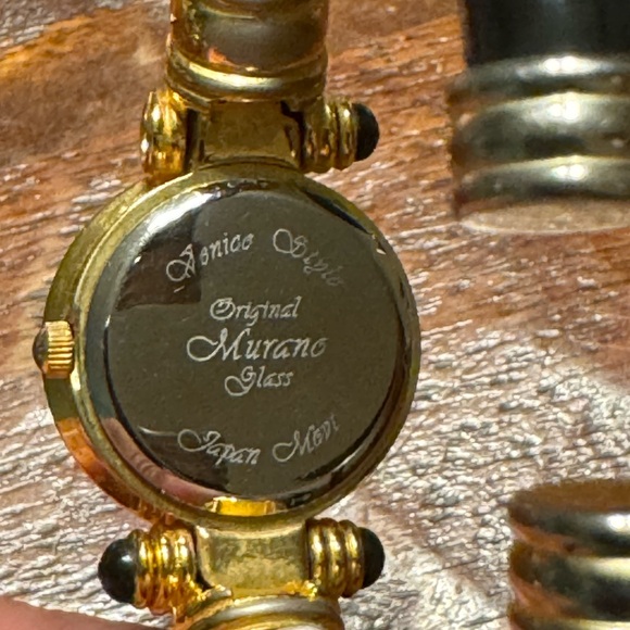 Murano Glass Watch Orig Venice Style Womens Cuff Bangle No battery/not tested - Picture 6 of 7